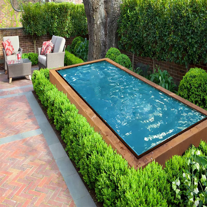 Industrial Style Small Corten Water Fountain Household Retail